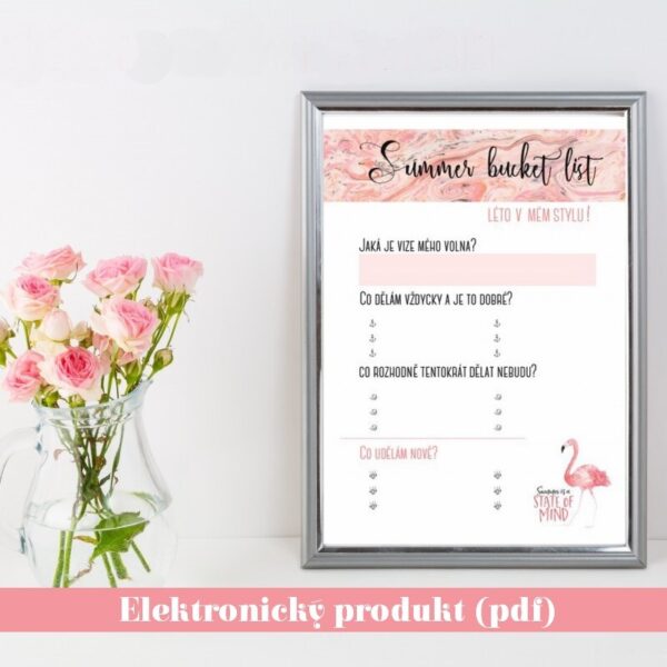 Letní plány - summer bucket list (pdf k tisku)