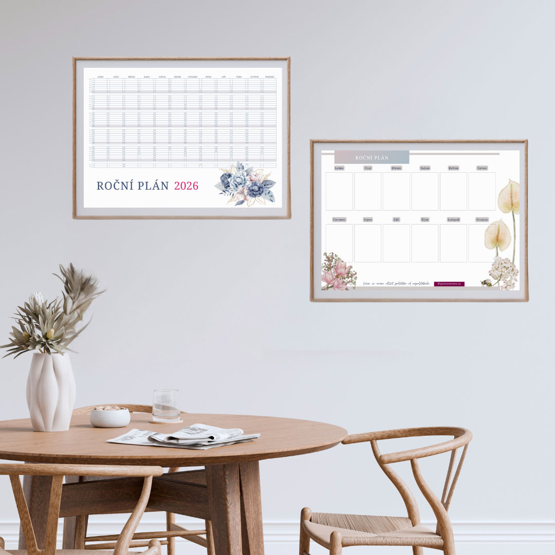 Ilustrovaný měsíční plánovač a kalendář Zpět k sobě 2026 - Obrázek 2