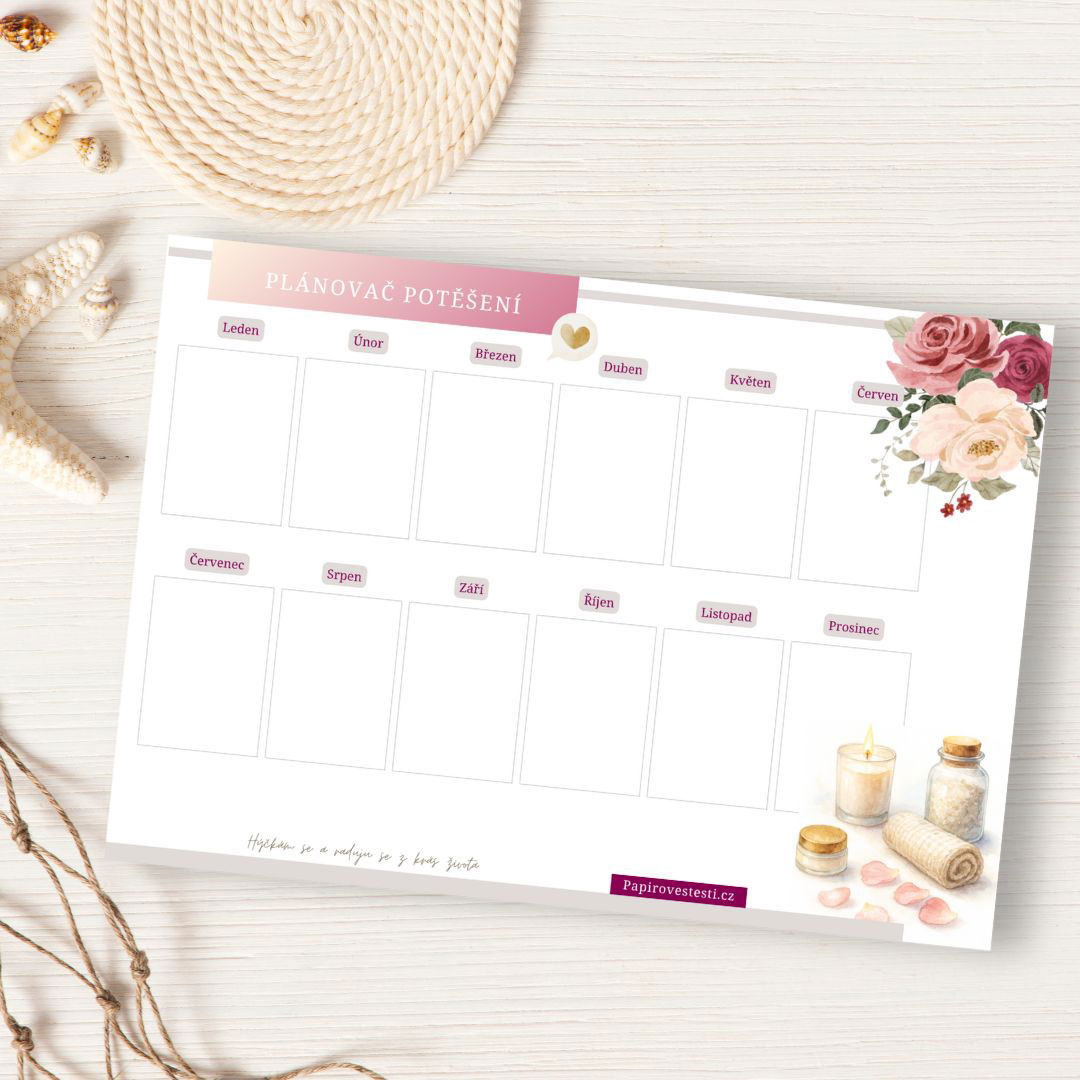 Ilustrovaný měsíční plánovač a kalendář Zpět k sobě 2026 - Obrázek 6